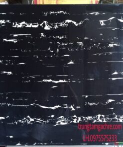 Gạch 80×80 đen vân trắng cao cấp