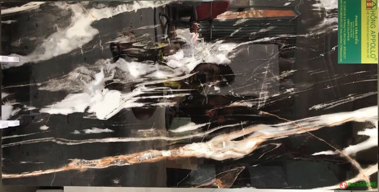 Mẫu gạch mới nhất 60x120 đen tia chớp ấn độ