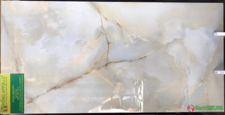 Gạch ốp lát cao cấp 60x120 vân mây vàng đẹp