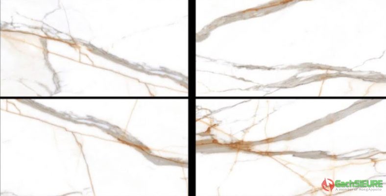 Mẫu gạch ốp lát 60x120 trắng vân ấn độ 