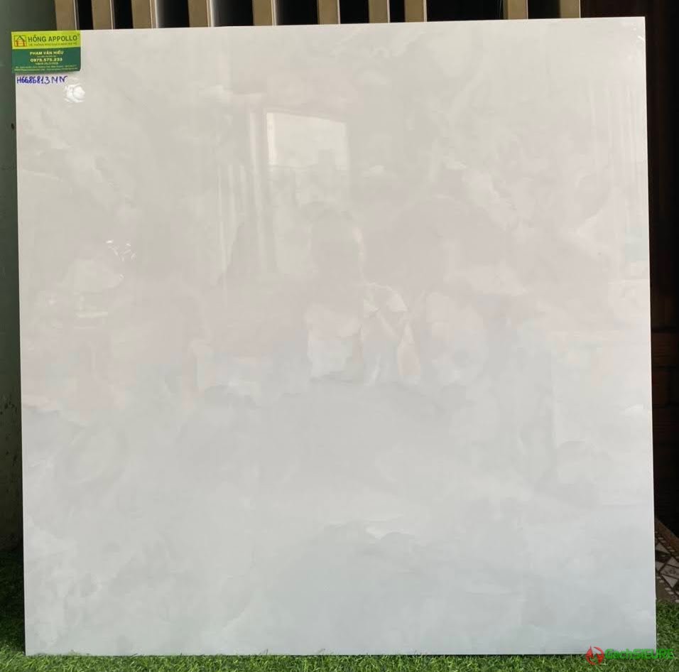 Gạch lát nền 80×80 vân mây xanh nhạt bóng kiếng cao cấp quận 1