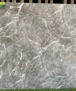 Gạch lát nền phòng khách 80×80 màu xám vân bóng kiếng đẹp