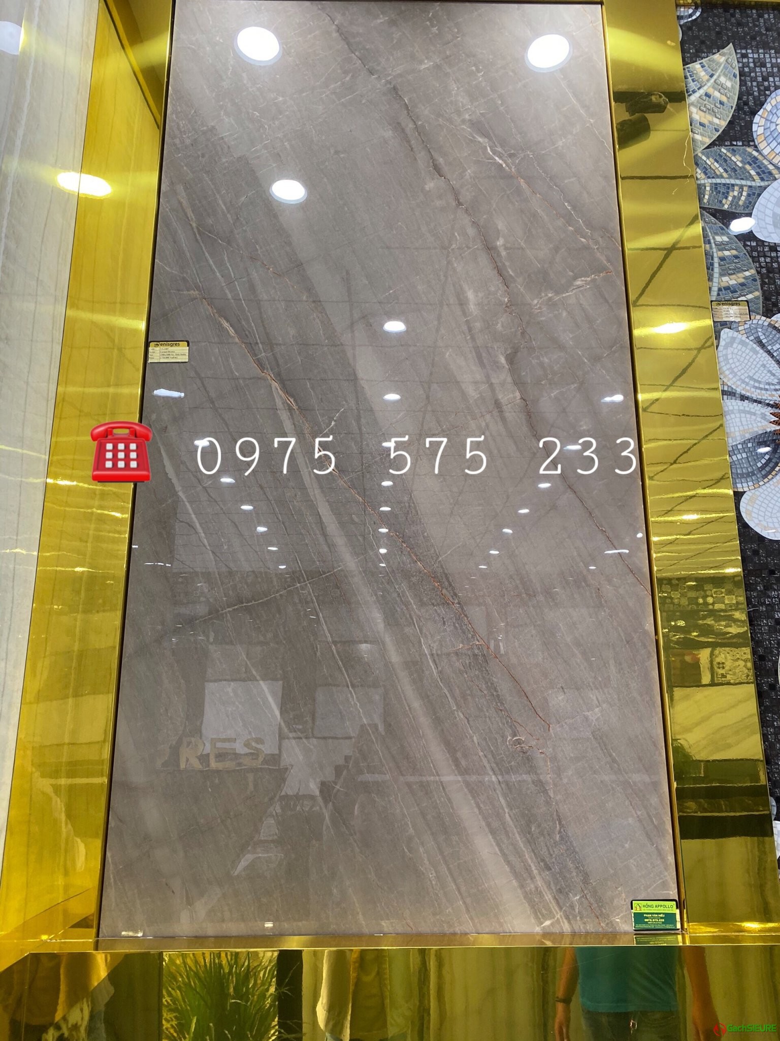 Gạch bóng kiếng khổ lớn 1200x2400 Ấn Độ