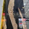 Gạch ấn độ nhập khẩu 120×240 đen vân vàng bóng kiếng cao cấp