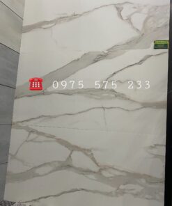 Gạch 60×120 đá mờ trắng vân xám chống trầy
