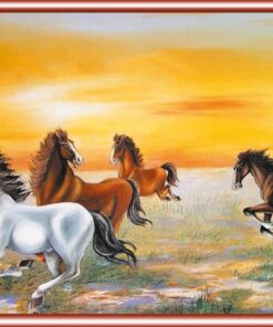 Gạch tranh 5d ốp tường trang trí nhũ ánh kim tuyến đẹp