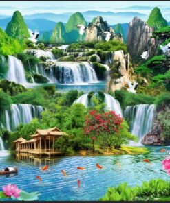 Mẫu gạch tranh phong cảnh thiên nhiên tuyệt đẹp 135