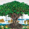 Gạch tranh 3d phong cảnh cây bồ đề gạch trang trí 31