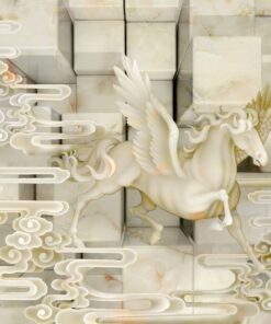 Tranh gạch 3d phong cảnh hình con ngựa tuyệt đẹp 17