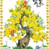 Tranh gạch cây mai lộc tấn vinh hoa phú quý sinh 51