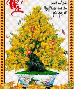 Tranh gạch cây mai xuân chúc mừng năm mới 60
