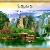 Gạch tranh 3d phong cảnh lưu thủy sinh tài phong cảnh đẹp 105