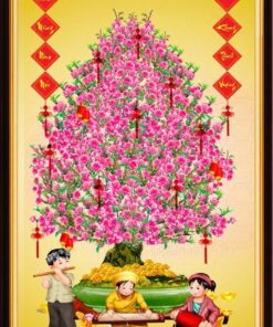 Những mẫu tranh gạch đẹp câu đối xuân năm mới 61