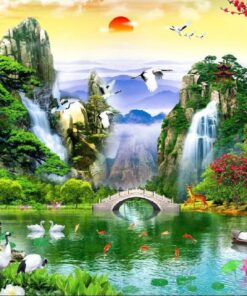 Gạch tranh 3d cảnh đẹp từ thiên nhiên gạch tranh cao cấp 142