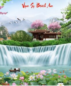 Gạch tranh 3d phong cảnh vạn sự bình an 143
