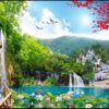 Gạch tranh đá 3d phong cảnh thiên nhiên đẹp 141