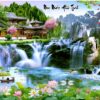 Tranh cảnh non nước hữu tình thiên nhiên gạch tranh trang trí 152