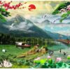 Vì sao mẫu tranh gạch 3d dán tường lại bền hơn tranh giấy 192
