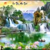Gạch tranh phong cảnh thiên nhiên sơn thủy hữu tình 162