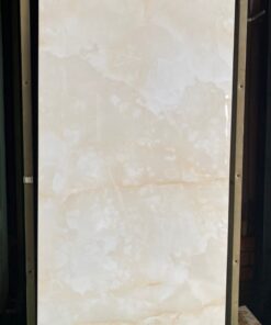 Gạch bóng kiếng ấn độ 60×120 vân mây màu kem đẹp