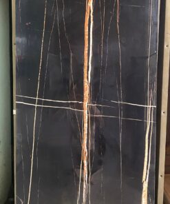 Gạch khổ lớn 60×120 đen vân trắng bóng kính cao cấp