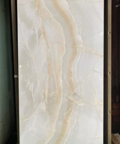 Gạch ốp tường khổ lớn 60×120 ấn độ vân đá màu kem bóng kiếng đẹp