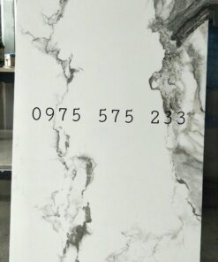 Gạch cao cấp 60×120 trắng vân xám nhũ bạc đẹp nổi bật 33