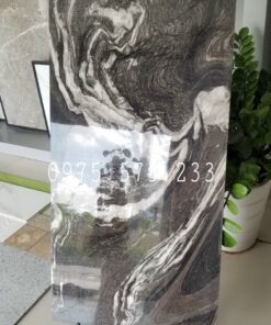 Gạch cao cấp 60×120 vân đá nâu đen trắng khắc kim mẫu đang hot đẹp 18