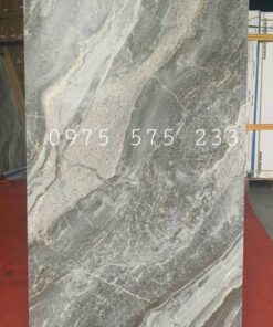 Gạch nhũ vàng 60×120 vân đá xám marble đồng chất khắc kim cao cấp 06