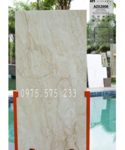Gạch 600×1200 vân kem bóng kiếng india 08