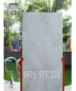 Gạch 60×120 vân trắng xanh bóng kiếng đẹp 09