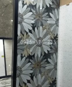 Gạch trang trí điểm nhấn 60×120 bông hoa đẹp
