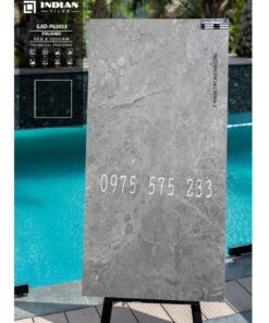 Gạch 60×120 vân đá màu xám bóng kính ấn độ