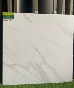 Gạch lát nền 60×60 ấn độ trắng vân mây bóng kính