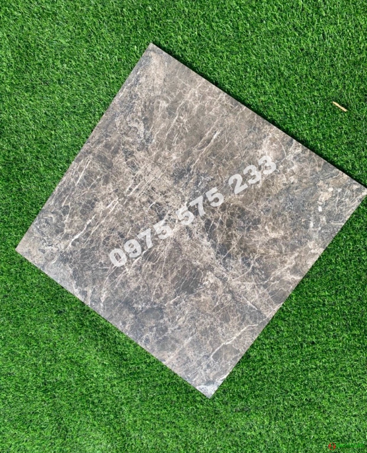 Gạch 60x60 xám giả đá ấn độ bóng kính