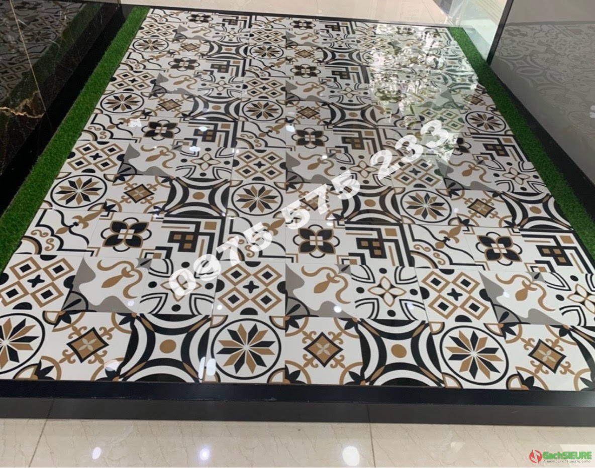 Gạch bông 60x60 ấn độ mờ hoa văn đẹp