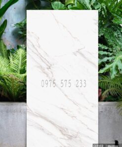 Gạch đá mờ 600x1200mm trắng vân khổ to
