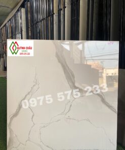 Gạch 800×800 vicenza bóng kiếng trắng vân khói