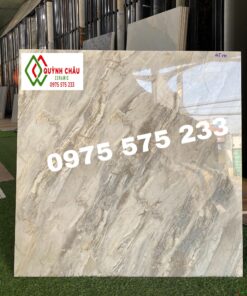 Gạch lát nền màu xám vân đá đẹp 80×80 bóng kính giá rẻ