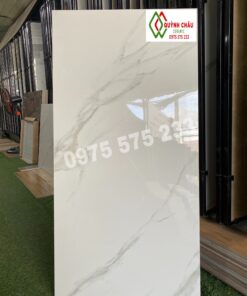 Gạch lát nền ấn độ 600×1200 trắng khói giá rẻ