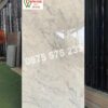 Gạch bóng kính 600×1200 ấn độ trắng vân xám