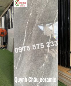 Gạch lát nền biệt thự vân đá xám 60×120 chống trầy xước