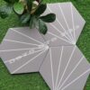 Gạch lục giác màu bông cỏ xám
