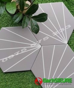 Gạch lục giác màu bông cỏ xám