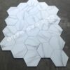 Gạch lục giác trắng vân mây khói