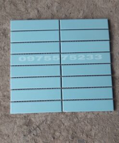 Gạch mosaic đũa que màu xanh trang trí