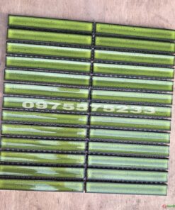 Gạch mosaic que đũa 299×296 màu xanh nõn chuối HD