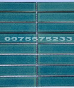 Gạch ốp dán que đũa mosaic vỉ màu xanh đẹp HD
