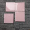 Gạch thẻ hình vuông 10×10 màu hồng nhạt đẹp