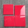 Gạch thẻ màu đỏ 10×10 phẳng bóng ốp tường trang trí